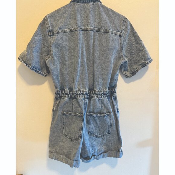 MANGO Denim Short Romper size Small - Picture 2 of 3